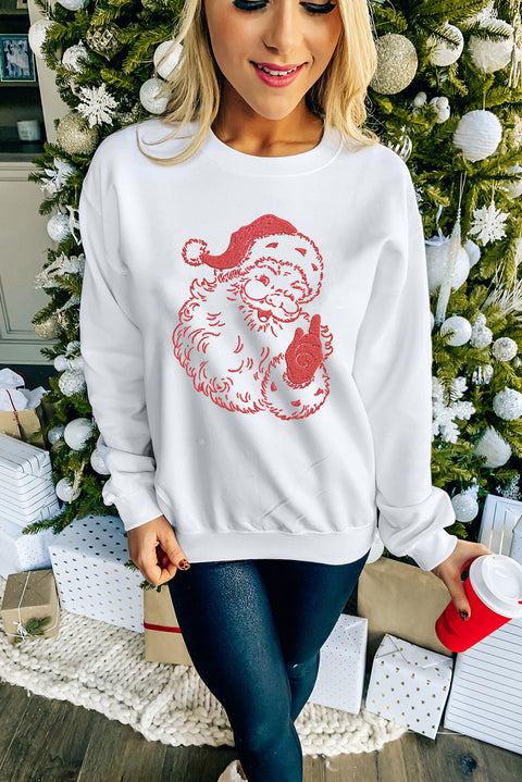 Father Christmas Embroidered Sweatshirt