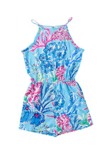 Floral Print Pocketed Frill Sleeveless Romper