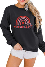 Heart Shaped Embroidered Pullover Sweatshirt