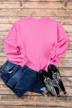 Bonbon Plain Drop Shoulder Crewneck Pullover Sweatshirt