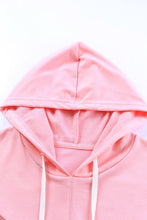 Plus Size Taupe Chevron Hooded Top