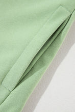 Grass Green Solid Fleece Lined Drop Shoulder High Low Sweatshirt