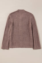 Goat Cut Out Textured Knit Buttoned Cardigan