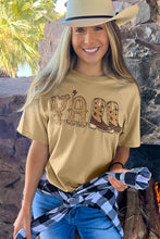 Khaki Western YALL Boots Graphic T-shirt