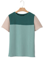 Skobeloff Rib Textured Colorblock T Shirt