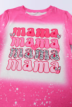 Camiseta teñida anudada con estampado de letras Full of Mama