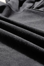 Sudadera extragrande con lavado mineral negro 