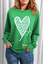 xoxo Heart Pattern Print Valentines Sweatshirt