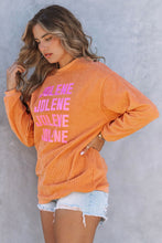 Sudadera oversize con cordón de canalé JOLENE naranja 