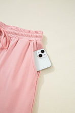 Apricot Pink Half Sleeve T-Shirt & Cargo Sweatpants Set