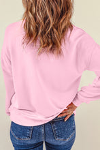 Pink Valentine LOVE Patch Sweatshirt