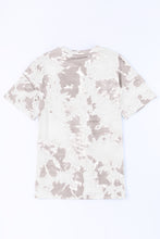 Tie-dye Round Neck Short Sleeve Top