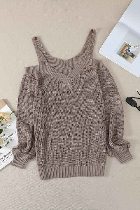 Dew Shoulder Juliette Knitted Sweater