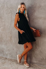 Pocketed Ruffle Babydoll Dress