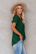 Short Sleeves Drape Knit Top