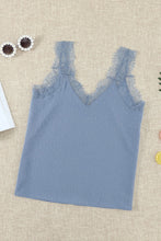 Eyelash V Neck Cami Tank Top