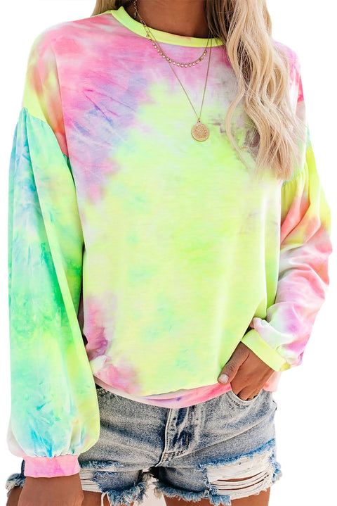 Tie-dye Knit Sweatshirt