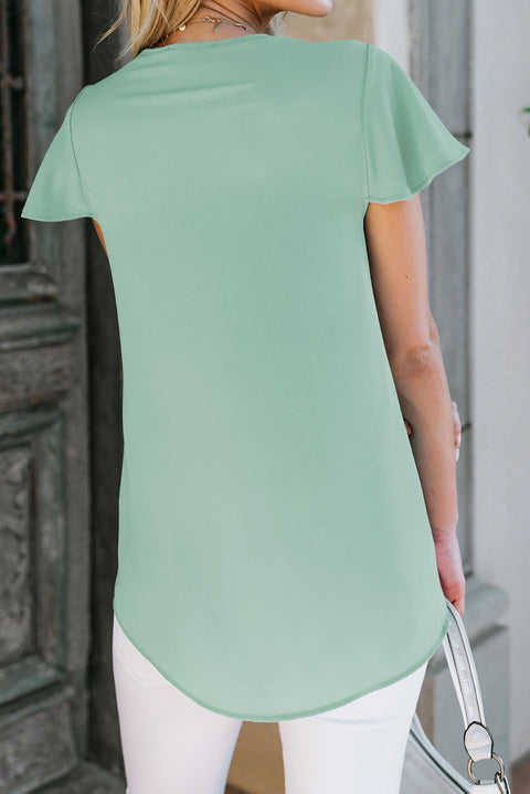 V Neck Short Sleeve Tee