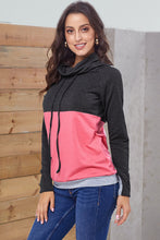 Dual Gray Colorblock Thumbhole Sleeved Sweatshirt