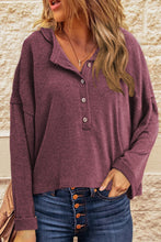 Khaki Buttoned Loose Long Sleeve Shirt