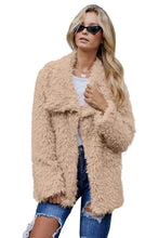 Khaki Fur Long Sleeve Jacket