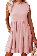 Pocketed Ruffle Babydoll Dress