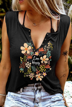 Solid Slim-fit V Neck Tank Top