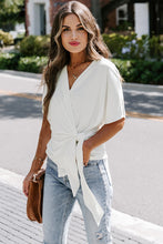 Short Sleeve Wrap Top