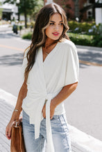 Short Sleeve Wrap Top