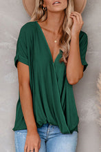 Short Sleeves Drape Knit Top