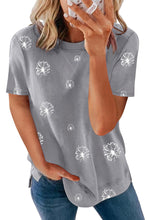 Star Print Crew Neck T-shirt