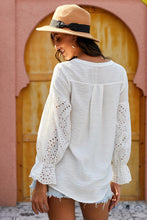 Rekindle Eyelet Button Down Top