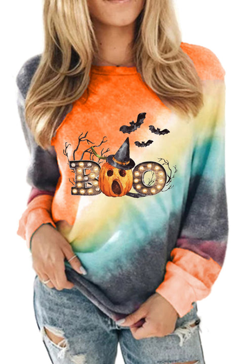 Ombre Blue Tie-dye Sweatshirt