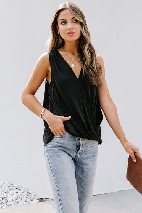 Surplice V Neck Tank