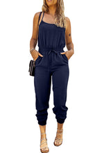 Drawstring Waist Spaghetti Straps Jumpsuit