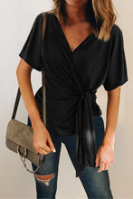 Short Sleeve Wrap Top