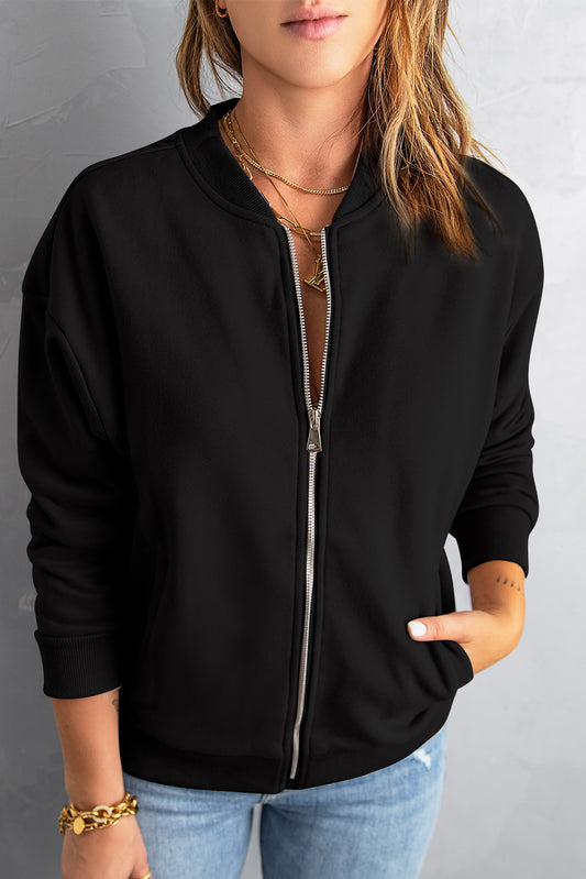 Zip-up Jacket with Pocket