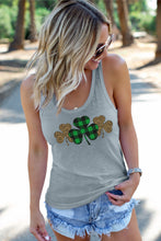 Letters Sunflower Graphic Tank Top