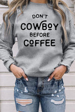 COWBOY take me away Graphic White Sweatshirt