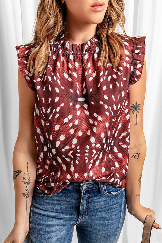 All Over Print Flutter Tank Top - HannaBanna Clothing