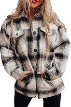 Vintage Plaid Fleece Lining Jacket