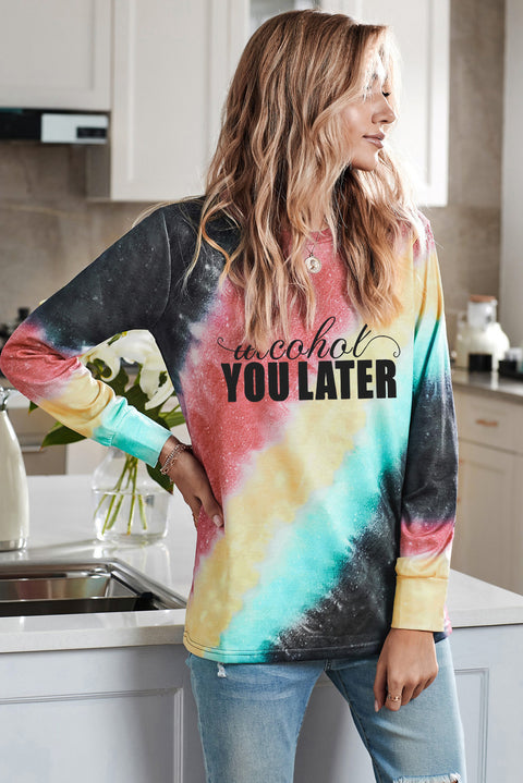 Ombre Blue Tie-dye Sweatshirt