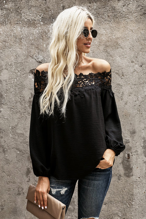 Blooming Lace Off The Shoulder Top