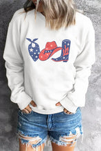 COWBOY take me away Graphic White Sweatshirt