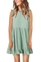 Pocketed Ruffle Babydoll Dress