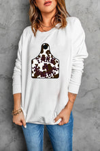 COWBOY take me away Graphic White Sweatshirt