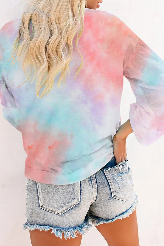 Tie-dye Knit Sweatshirt