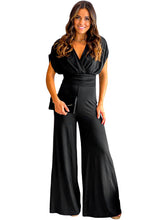 V-Neck Dolman Sleeves Jumpsuit