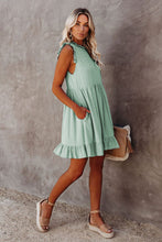 Pocketed Ruffle Babydoll Dress