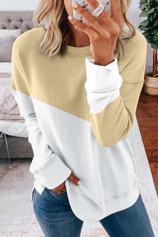 Patchwork Dropped Shoulder Sweatshirt